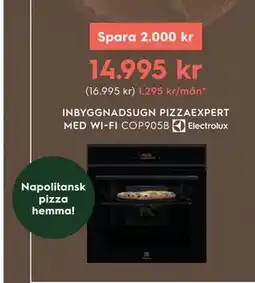 Electrolux Home INBYGGNADSUGN PIZZAEXPERT MED WI-FI erbjuda