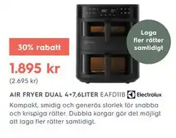 Electrolux Home AIR FRYER DUAL 4+7,6LITER EAFD11B Electrolux erbjuda