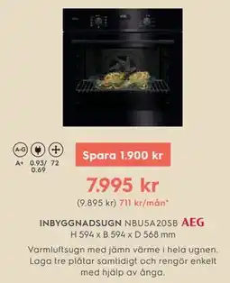 Electrolux Home INBYGGNADSUGN NBU5A20SB AEG erbjuda