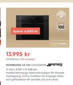 Electrolux Home KOMBIUGN 45 CM erbjuda