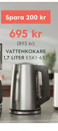 Electrolux Home VATTENKOKARE 1,7 LITER E5K1-6ST Electrolux erbjuda