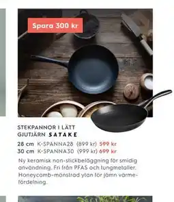 Electrolux Home STEKPANNOR I LÄTT GJUTJÄRN SATAKE erbjuda