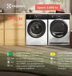 Electrolux Home TVÄTTMASKIN YFE6D92X4D erbjuda