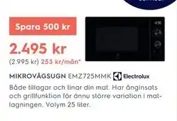 Electrolux Home MIKROVÅGSUGN EMZ725MMK erbjuda