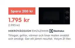 Electrolux Home MIKROVÅGSUGN EMZ421MMK erbjuda