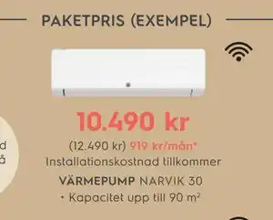 Electrolux Home VÄRMEPUMP NARVIK 30 erbjuda