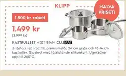 Electrolux Home KASTRULLSET MD241814N CULIMAT erbjuda