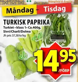 Matvärlden Tensta TURKISK PAPRIKA erbjuda