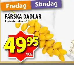 Matvärlden Tensta FÄRSKA DADLAR erbjuda