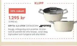 Electrolux Home GRYTA 4,6 LITER CSF2412CRM smeg erbjuda
