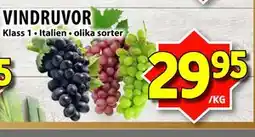 Matvärlden Tensta VINDRUVOR erbjuda