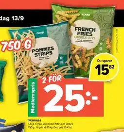 Coop Extra Pommes, Medlemspris erbjuda