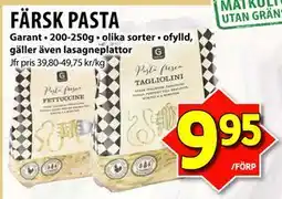 Matvärlden Tensta FÄRSK PASTA erbjuda