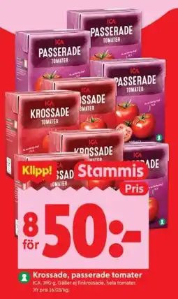ICA Supermarket Ica krossade, passerade tomater erbjuda