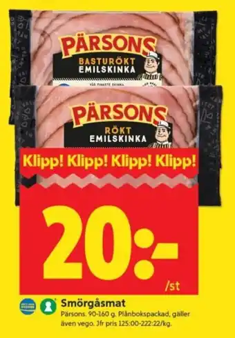 Pärsons rökt emilskinka