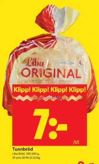 Liba tunnbröd