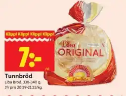 ICA Supermarket Liba Tunnbröd erbjuda