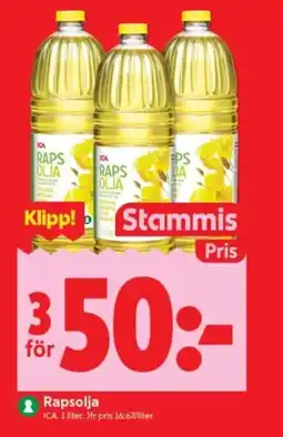 ICA Supermarket Ica rapsolja erbjuda
