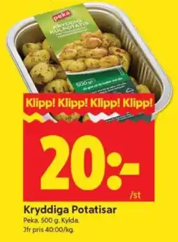ICA Supermarket Peka kryddiga potatisar erbjuda