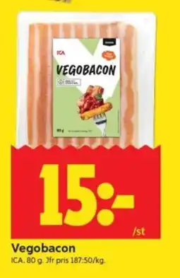 ICA Supermarket Ica vegobacon erbjuda