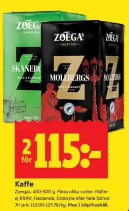 ICA Supermarket Zoegas Kaffe erbjuda
