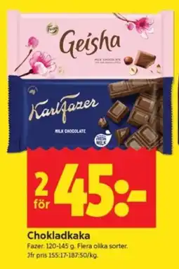 ICA Supermarket Fazer Chokladkaka erbjuda