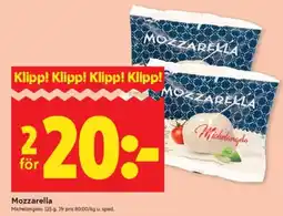 ICA Supermarket Michelangelo Mozzarella erbjuda