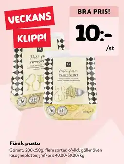 MatArket Garant färsk pasta erbjuda