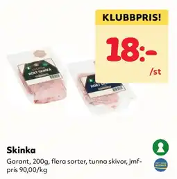 MatArket Garant skinka erbjuda