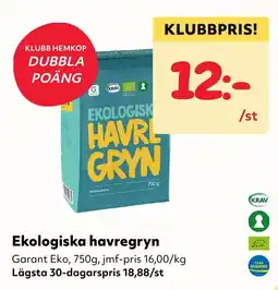 MatArket Garant havregryn erbjuda