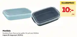 MatArket Nordiska Plast Matlåda erbjuda