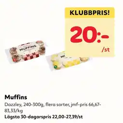 MatArket Dazzley Muffins erbjuda
