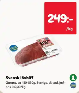 MatArket Garant lövbiff erbjuda