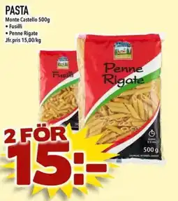 Nelins Monte Castello Pasta erbjuda