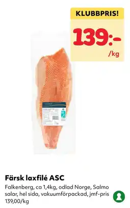 MatArket Färsk laxfilé ASC erbjuda