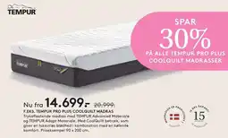 Seng Tempur pro plus coolquilt madras erbjuda