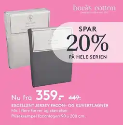 Seng borås cotton excellent jersey facon- och kuvertlagner erbjuda