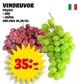 Nelins Vindruvor erbjuda
