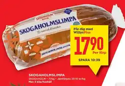 Willys Skogaholmslimpa erbjuda