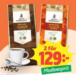 Coop Arvid Nordquist mellan gran dia erbjuda