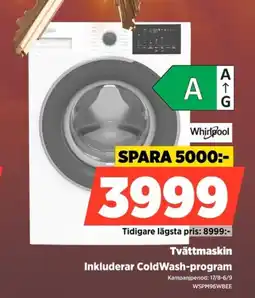 Power Whirlpool tvättmaskin erbjuda