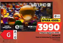 Power LG 4K Smart TV erbjuda