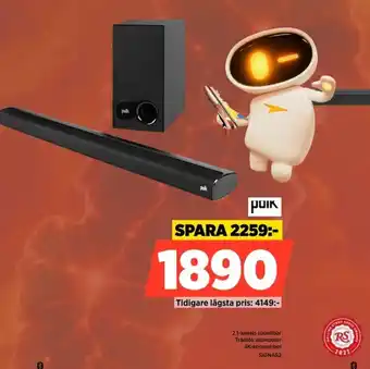 Poik 2.1-kanals soundbar