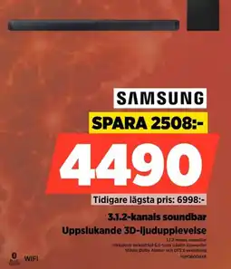Power Samsung 3.1.2-kanals soundbar erbjuda
