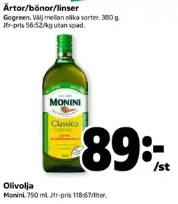 Coop Monini Olivolja erbjuda
