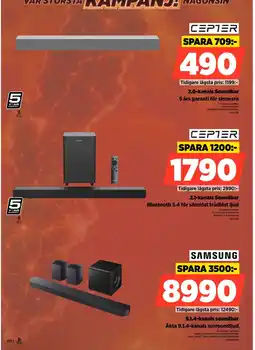 Power Cepter 2.0-kanals Soundbar erbjuda