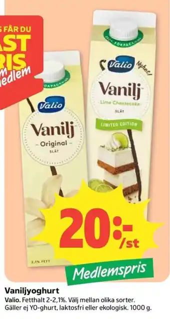 Valio Vaniljyoghurt