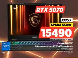 Power Msi cyborg 15 b13w erbjuda