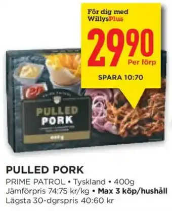 Prime Patrol Pulled Pork
