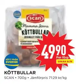 Willys Scan köttbullar erbjuda